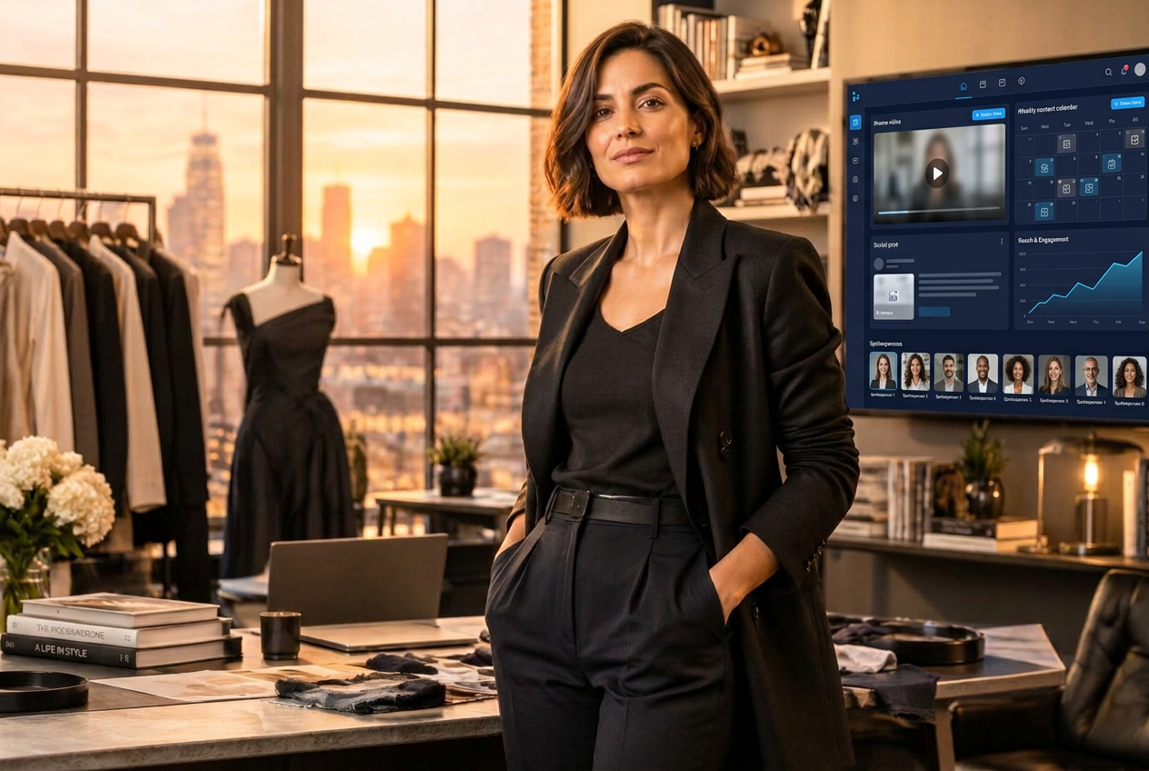 Business owner in her studio